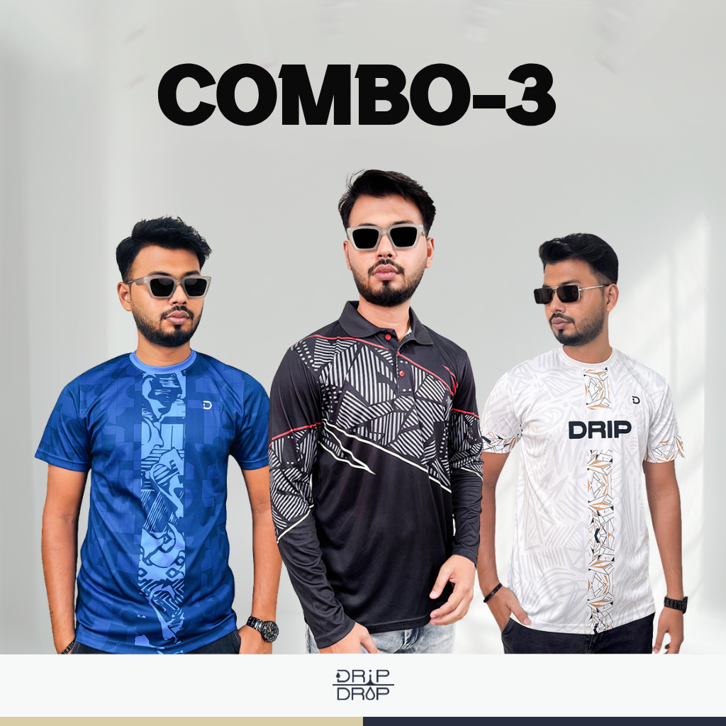Graphic T-Shirt 3pcs Combo 3