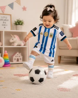 Argentina Home Kit Jersey (Kids Version)