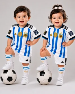 Argentina Home Kit Jersey (Kids Version)